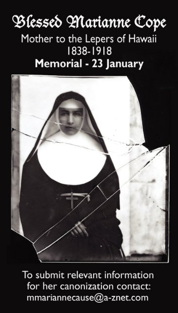 Mother Marianne Cope Canonization Magnet